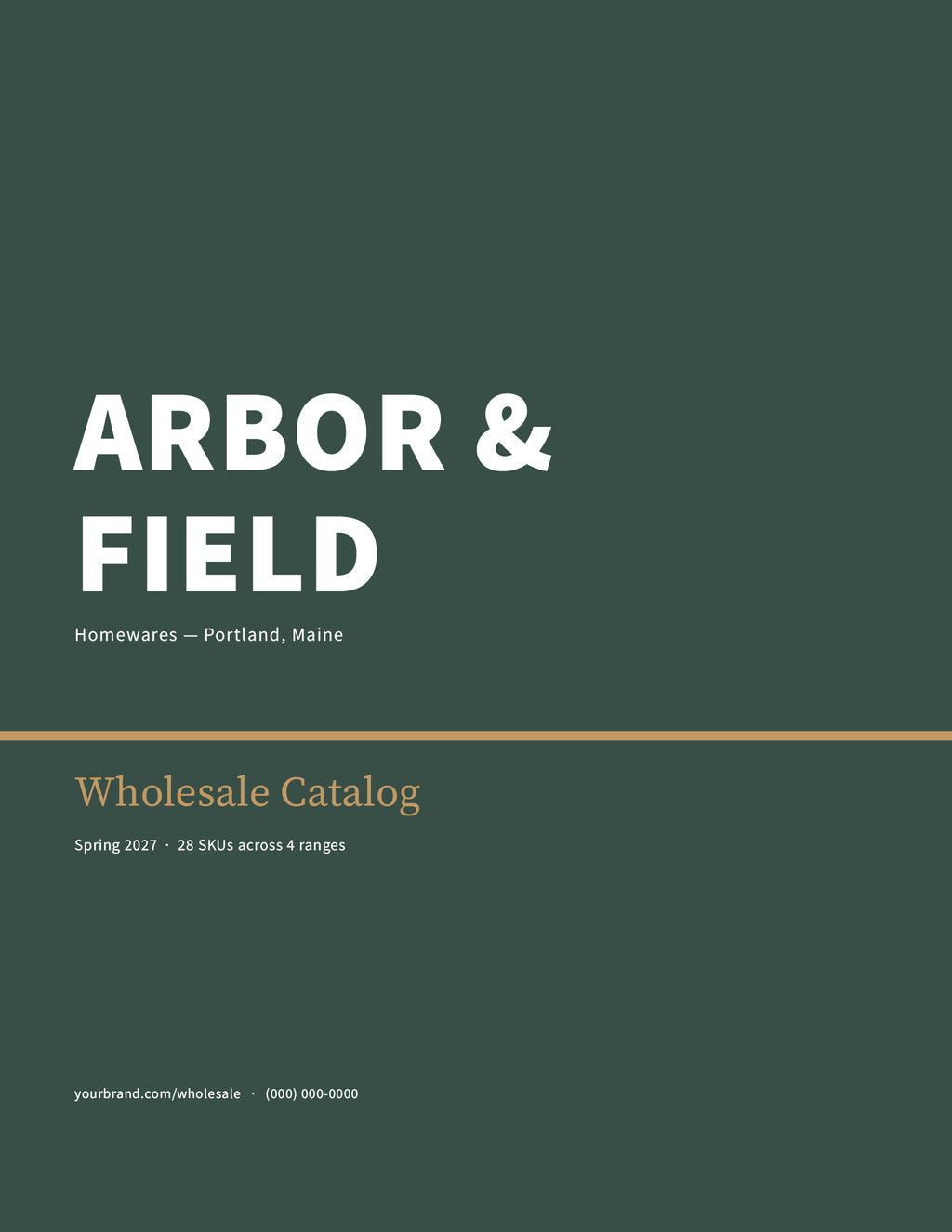 Wholesale product catalog template cover